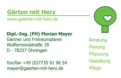 Gärten mit Herz - Dipl.-Ing.(FH) Florian Mayer
